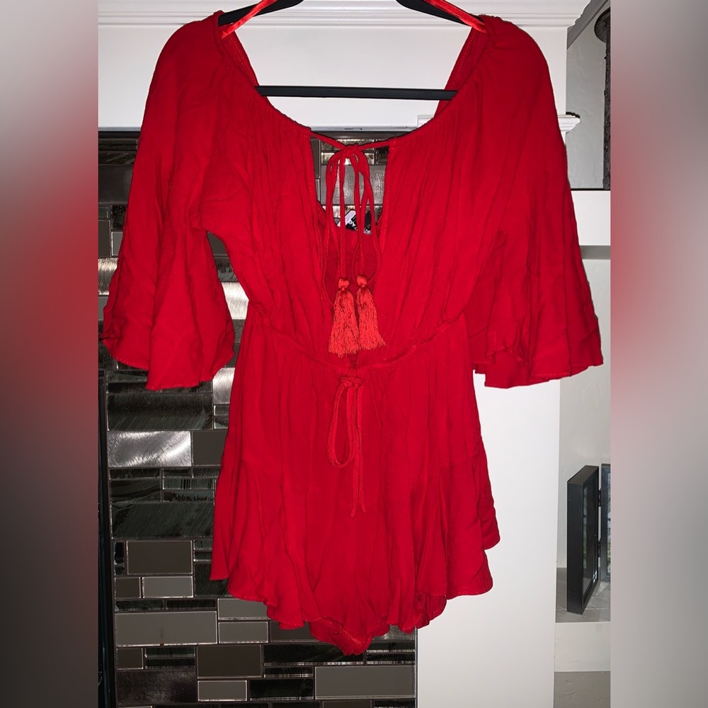 Flare dress like romper.